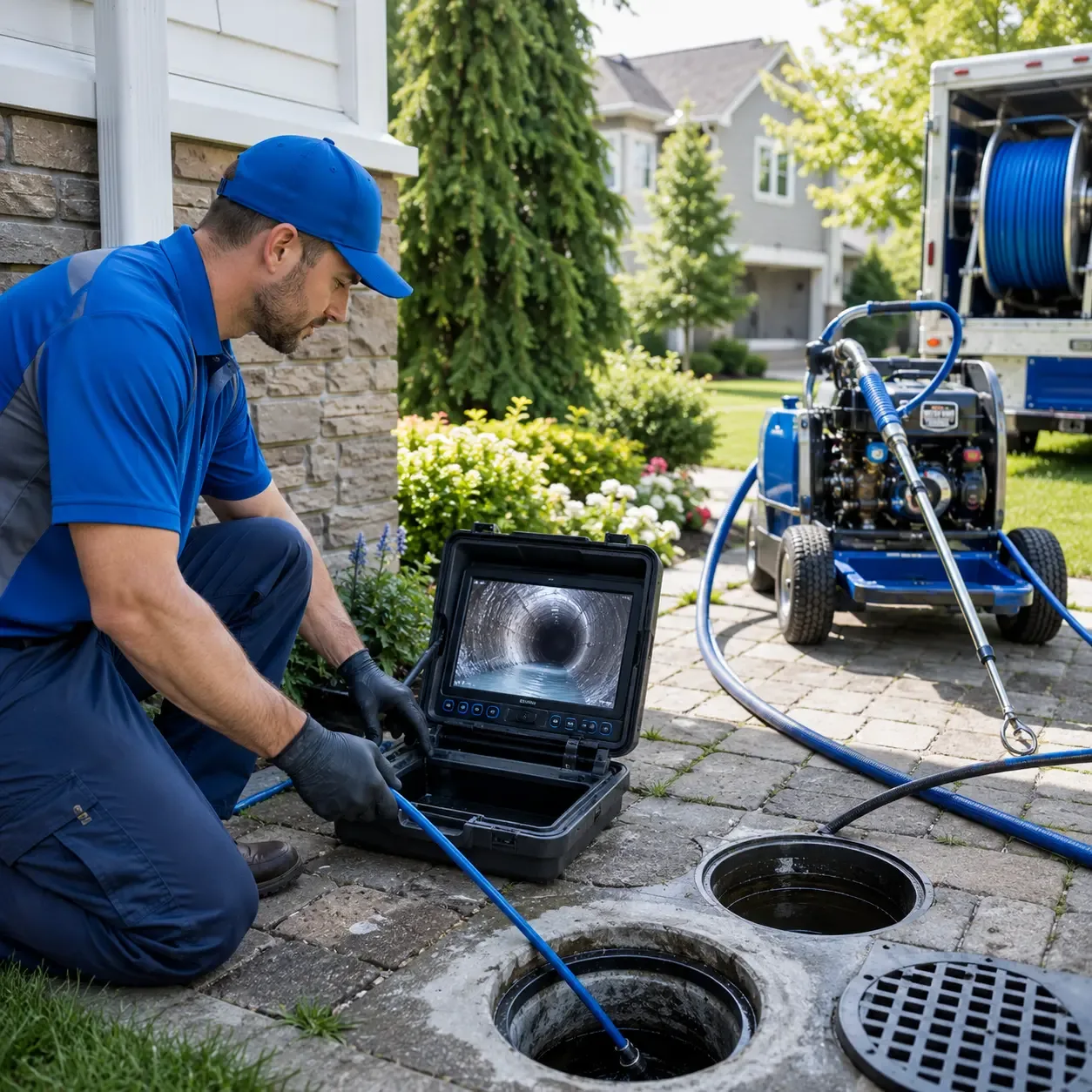 Outdoor drain cleaning professionals serving Boston, NY