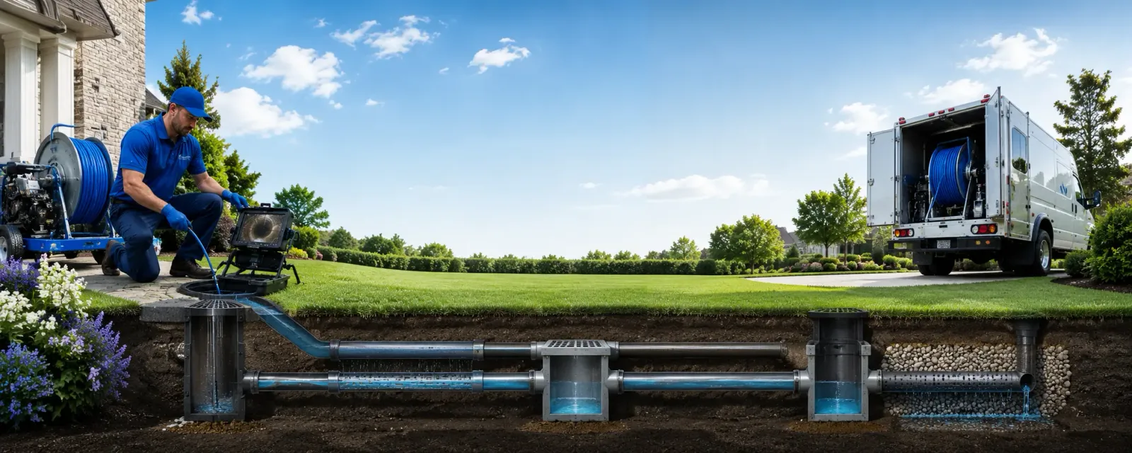 Outdoor drain cleaning information for Boston, NY